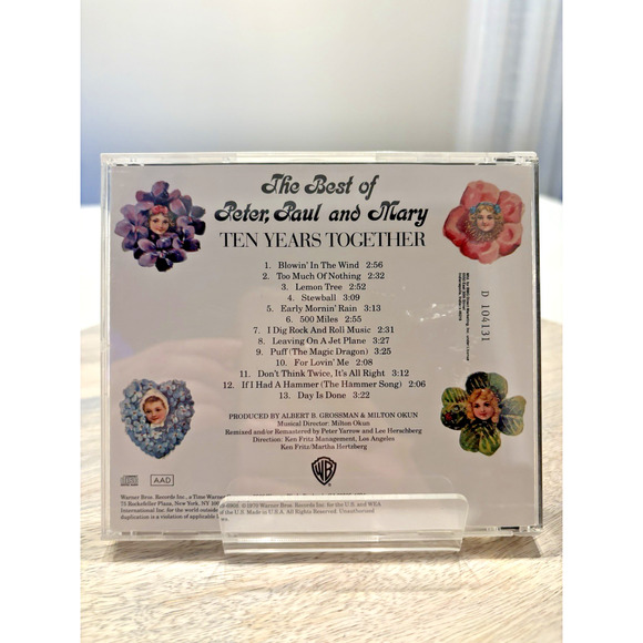Peter, Paul and Mary: The Best Of: 10 Years Together (CD, 1970) - Picture 2 of 5